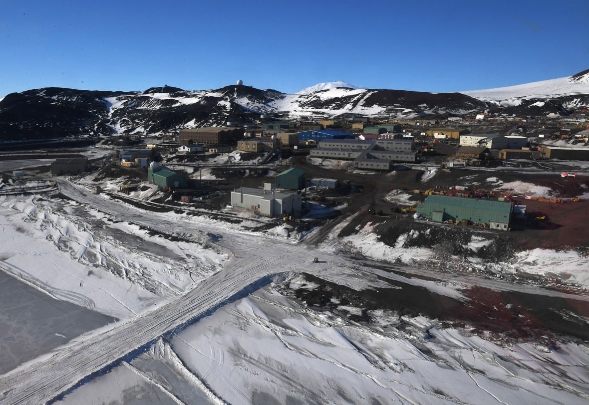 An Arctic settlement.