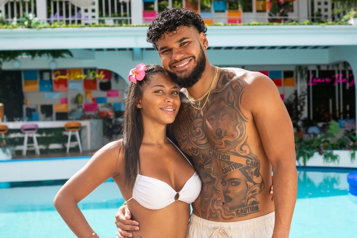 tv-love-island Amaya Espinal, left, and Bryan Arenales from the reality series "Love Island USA."