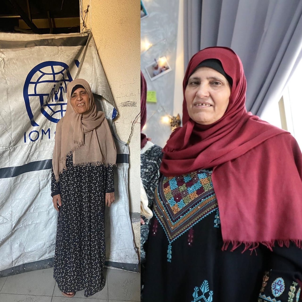 default-694 A woman is shown looking thin in one picture beside one of her about 22 kilograms heavier.